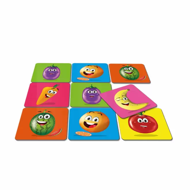 JEU DE MEMO QUADRI 22 CARTES PERSONNALISE 'TOM 22' - fruits