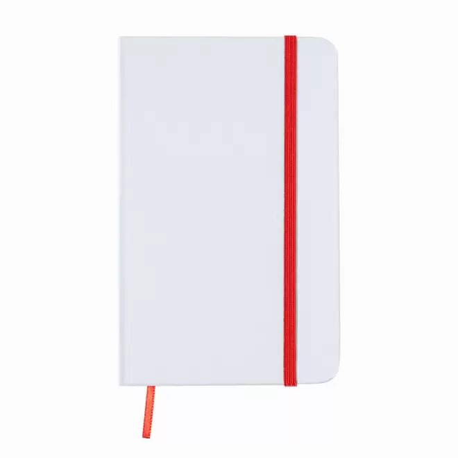 CARNET A6 PERSONNALISE NON LIGNE 'AURELIEN CARTON'  - blanc/rouge