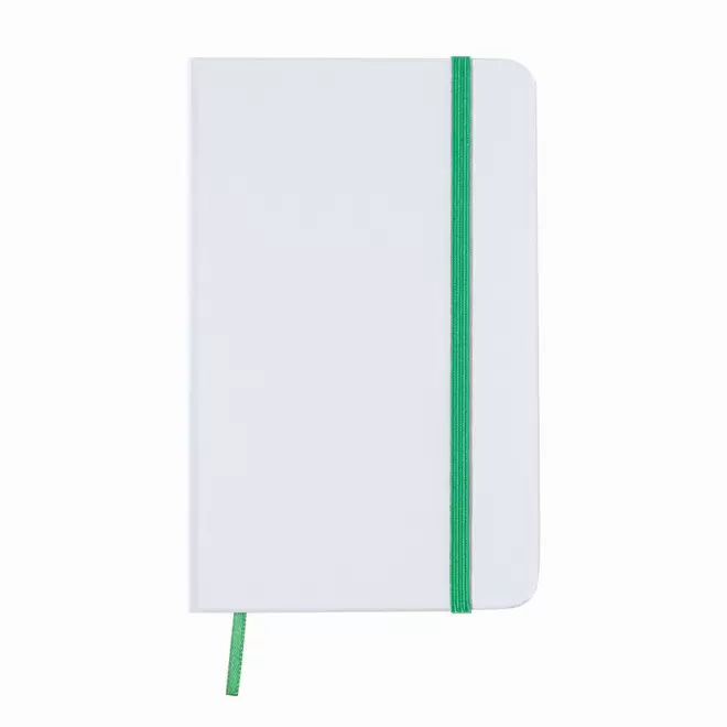CARNET A6 PERSONNALISE NON LIGNE 'AURELIEN CARTON'  - blanc/vert