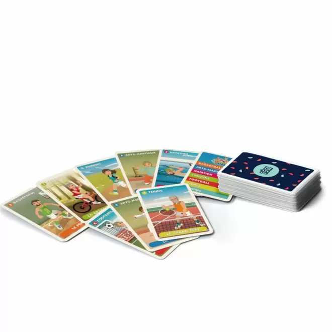 JEU DE 7 FAMILLES PUBLICITAIRE 'OLIVE' - sport