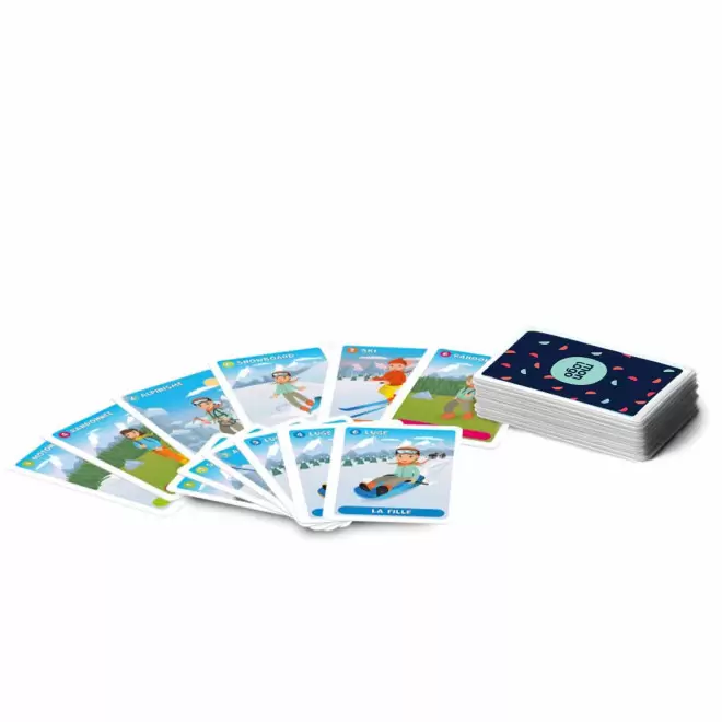 JEU DE 7 FAMILLES PUBLICITAIRE 'OLIVE' - à la montagne