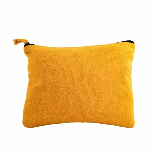 TROUSSE DE TOILETTE EPONGE PERSONNALISEE 'HUBY' - jaune