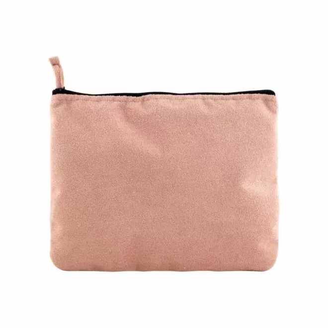 TROUSSE DE TOILETTE EPONGE PERSONNALISEE 'HUBY' - rose