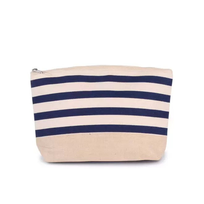 TROUSSE DE TOILETTE PERSONNALISABLE 'MARINE' - écru/marine