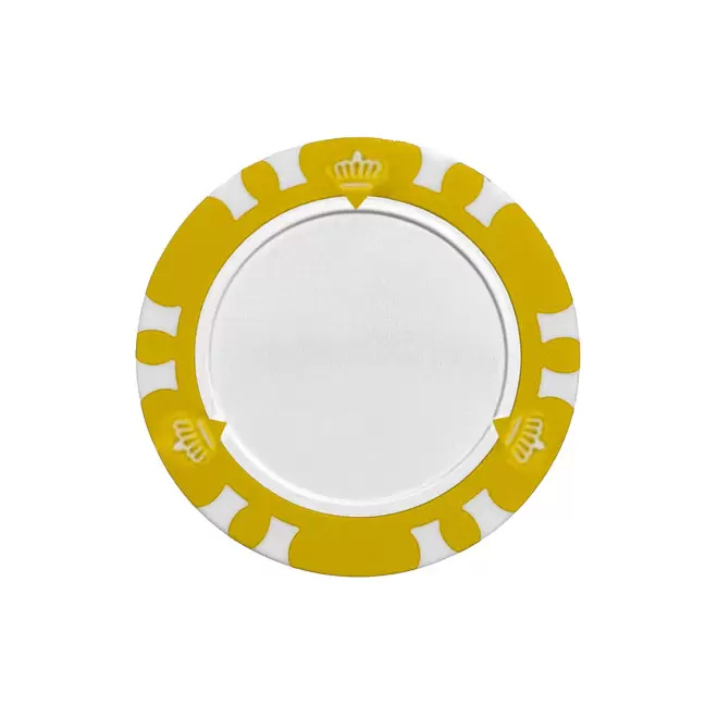 MARQUE BALLE GOLF PERSONNALISABLE 'BALSY POKER' - jaune