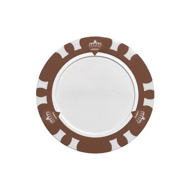 MARQUE BALLE GOLF PERSONNALISABLE 'BALSY POKER' - marron