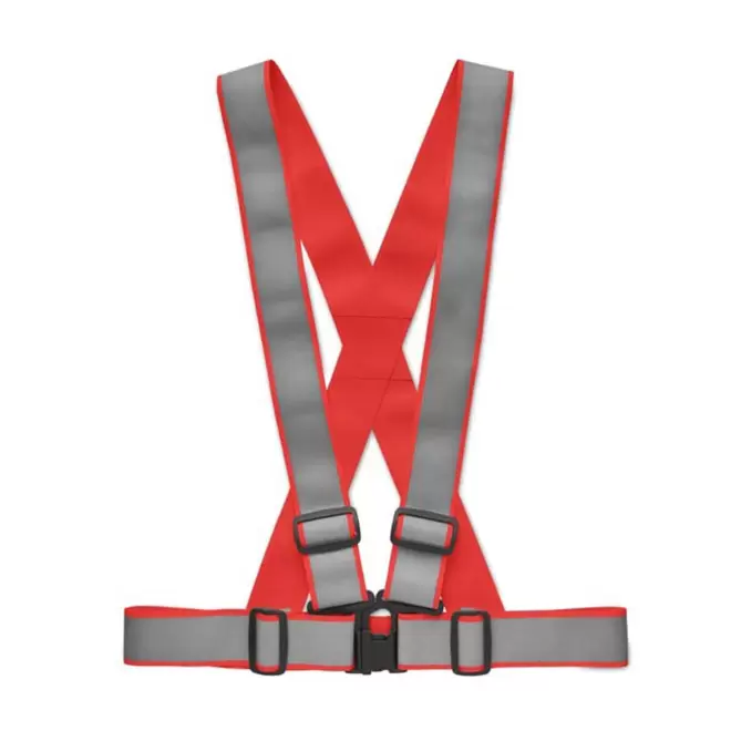 HARNAIS REFLECHISSANT 'SAFEFLUO COLOR' - rouge