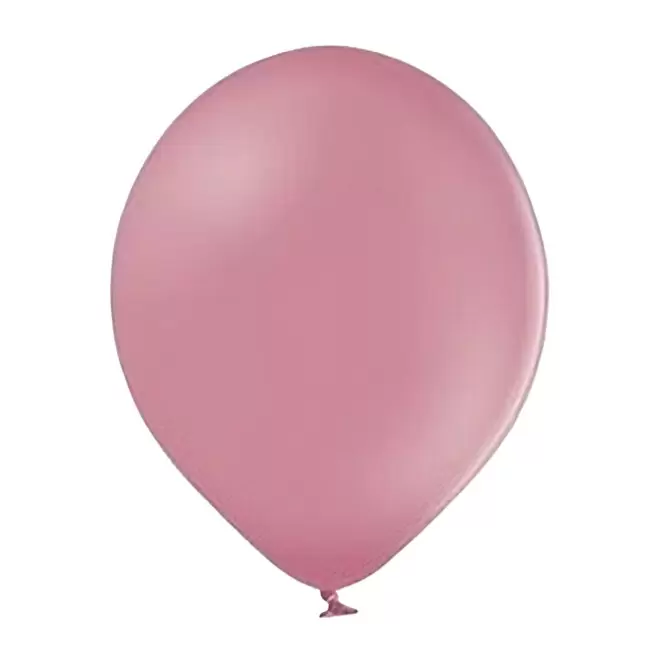 BALLON DE BAUDRUCHE PERSONNALISE ø27 CM 'LUFT QUADRI' - vieux rose