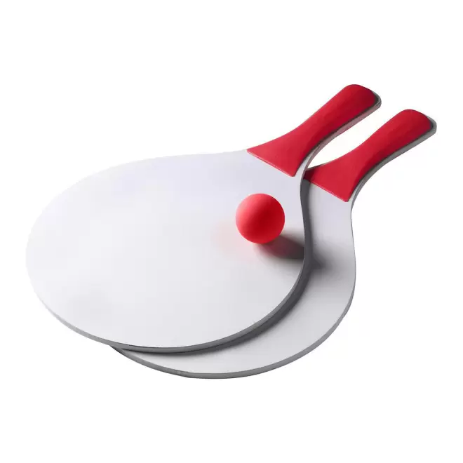 RAQUETTES DE PLAGE PERSONNALISEES 'SUMMER FEELING XL' - rouge