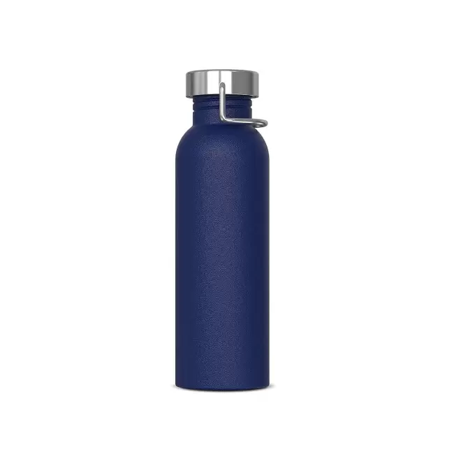 GOURDE EN ACIER 750ML PERSONNALISABLE 'CHEDDY COLOR' - bleu fonce