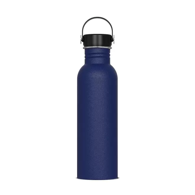 GOURDE EN ACIER PERSONNALISABLE 750ML 'MEYLAR' - bleu fonce
