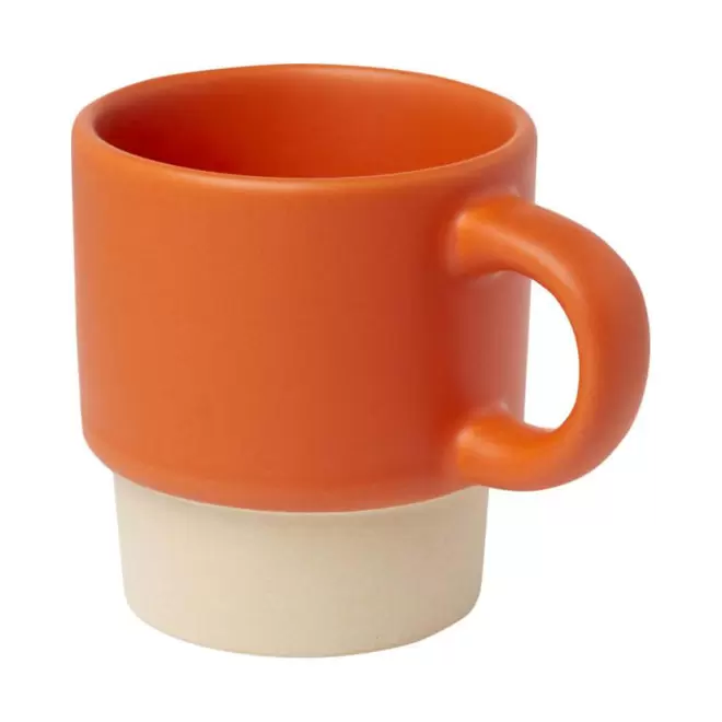 TASSE CAFE CERAMIQUE PERSONNALISABLE 130ML 'MINITO' - orange