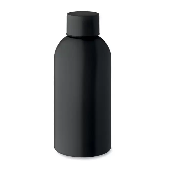 BOUTEILLE PERSONNALISEE EN ACIER RECYCLE 500ML 'SPOZIA' - noir