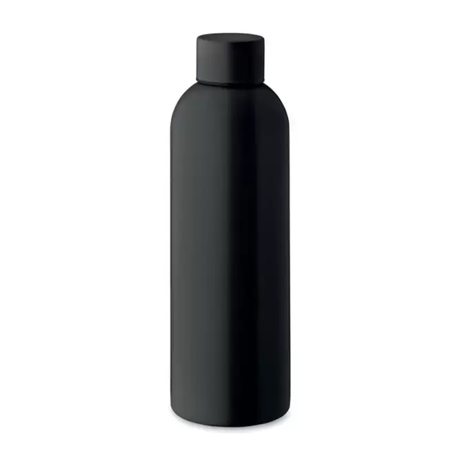 BOUTEILLE PERSONNALISEE EN ACIER RECYCLE 750ML 'SPOZIA' - noir
