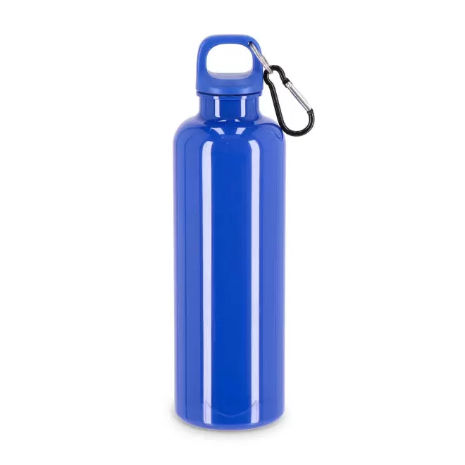 GOURDE RPET AVEC MOUSQUETON 750ML PERSONNALISABLE 'MANCYO' - bleu