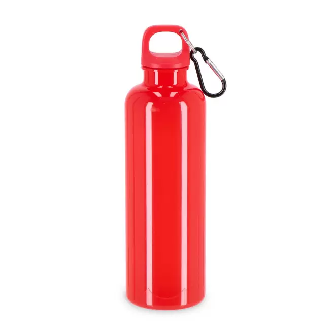 GOURDE RPET AVEC MOUSQUETON 750ML PERSONNALISABLE 'MANCYO' - rouge