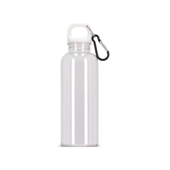 GOURDE RPET AVEC MOUSQUETON 500ML PERSONNALISABLE 'MANCYO' - transparent