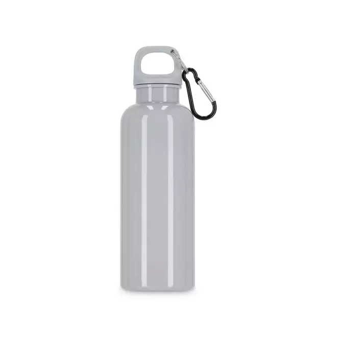 GOURDE RPET AVEC MOUSQUETON 500ML PERSONNALISABLE 'MANCYO' - taupe