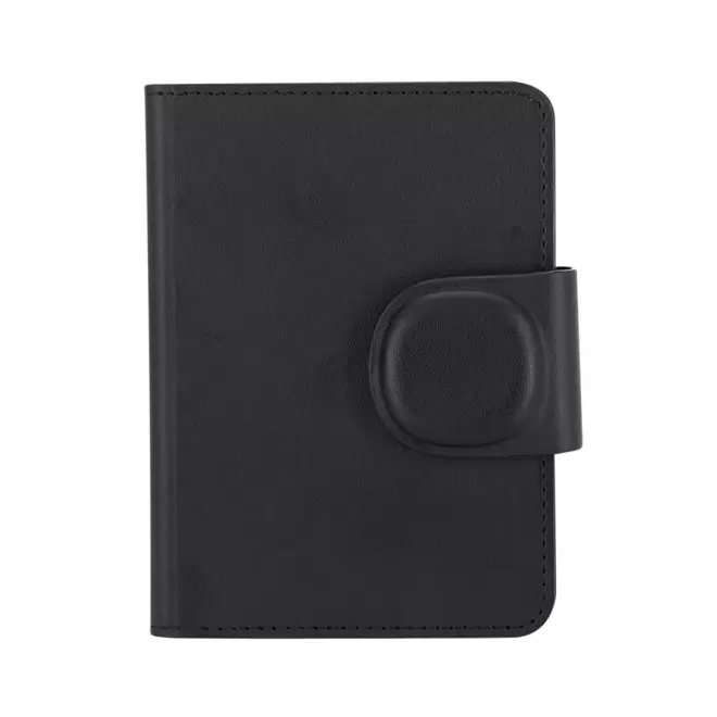 ETUI PASSEPORT GEOLOCALISABLE PERSONNALISABLE 'PASSTRACK' - noir