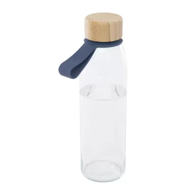 BOUTEILLE EN VERRE 500ML PERSONNALISABLE 'LODO DRAGONNE' - bleu