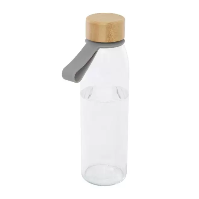 BOUTEILLE EN VERRE 500ML PERSONNALISABLE 'LODO DRAGONNE' - gris