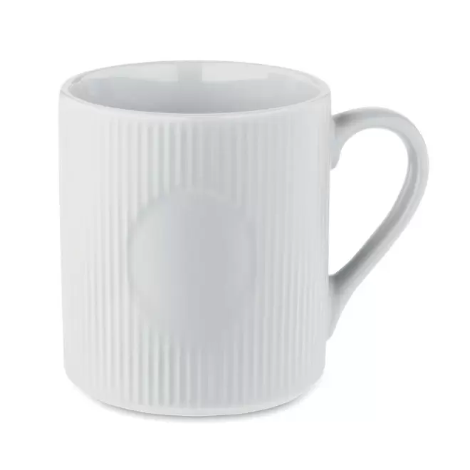 MUG CERAMIQUE PERSONNALISE NERVURE 340ML 'BRODO' - blanc