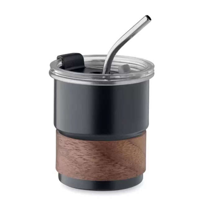 MUG A MATE ACIER RECYCLE PERSONNALISABLE 'COFCIA' - noir