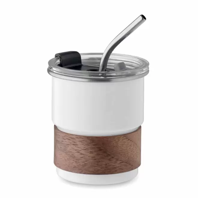 MUG A MATE ACIER RECYCLE PERSONNALISABLE 'COFCIA' - blanc