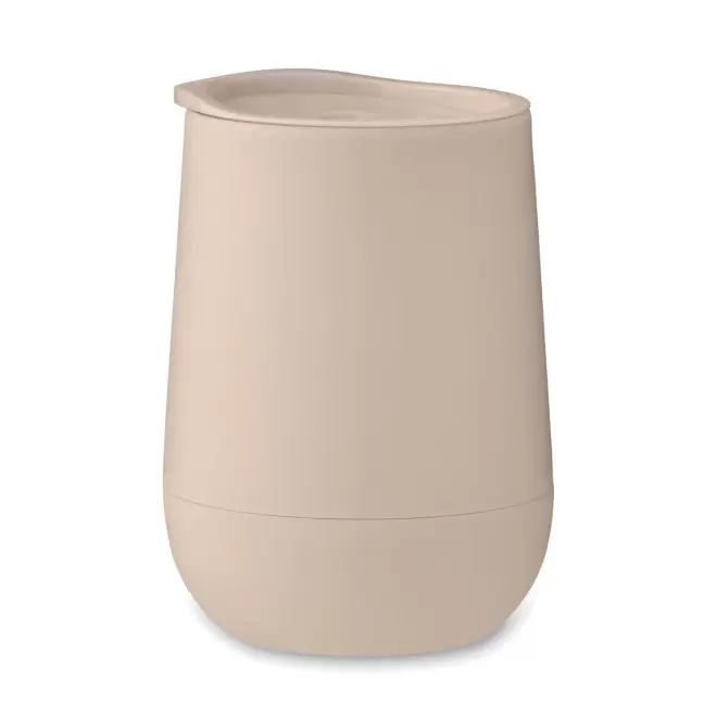 MUG DOUBLE PAROI PERSONNALISABLE EN PP 300ML 'GOUGA' - beige