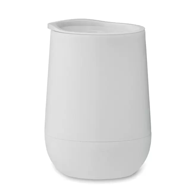 MUG DOUBLE PAROI PERSONNALISABLE EN PP 300ML 'GOUGA' - blanc