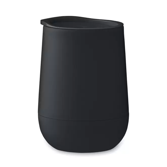 MUG DOUBLE PAROI PERSONNALISABLE EN PP 300ML 'GOUGA' - noir