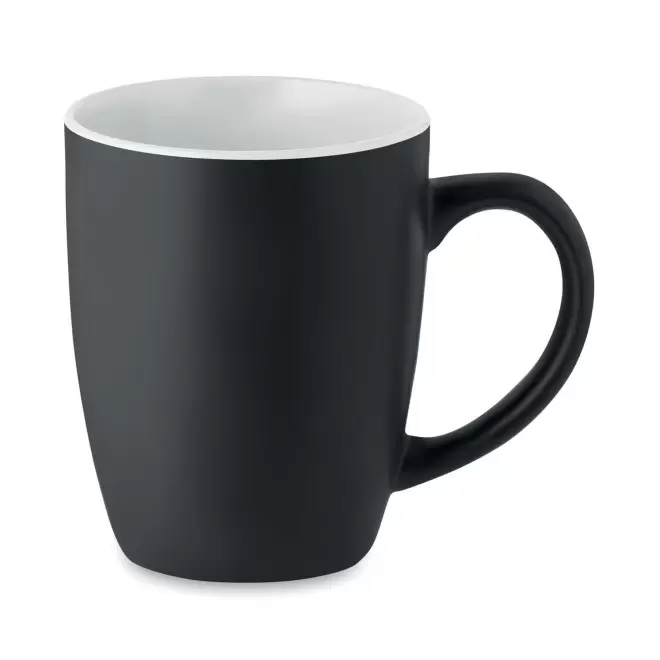 MUG CERAMIQUE PERSONNALISE 290ML 'DULCE NOIR' - blanc