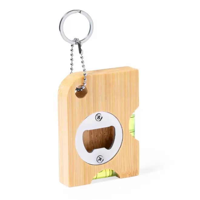 NIVEAU A BULLE DECAPSULEUR PERSONNALISE EN BAMBOU 'SPIRAN MINI' - bambou