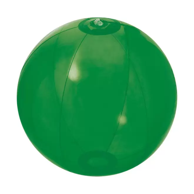 BALLON DE PLAGE PERSONNALISABLE 'PLAYA UNI TRANSPARENT' - vert