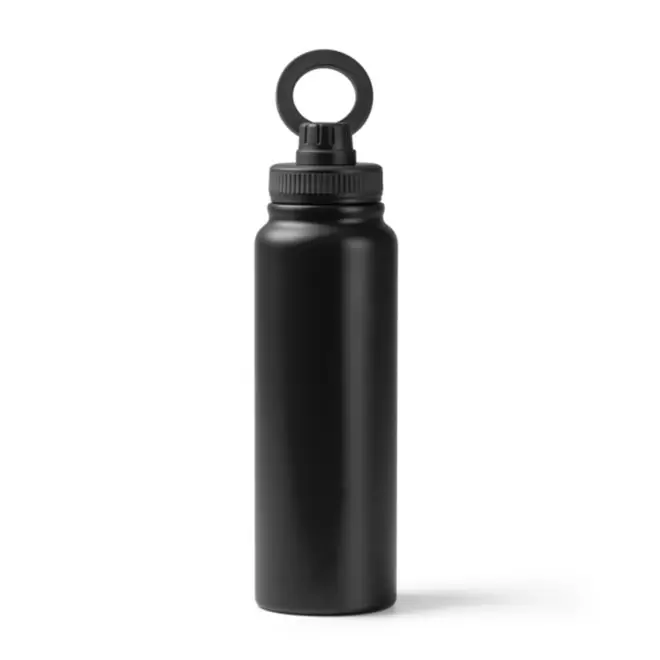 BOUTEILLE ISOTHERME MAGNETIQUE PERSONNALISABLE 'DARU' - noir