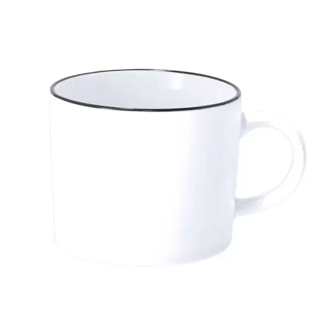 MUG CERAMIQUE 400ML PERSONNALISABLE 'RONSIA' - blanc