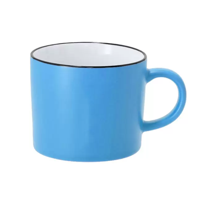 MUG CERAMIQUE 400ML PERSONNALISABLE 'RONSIA' - bleu clair