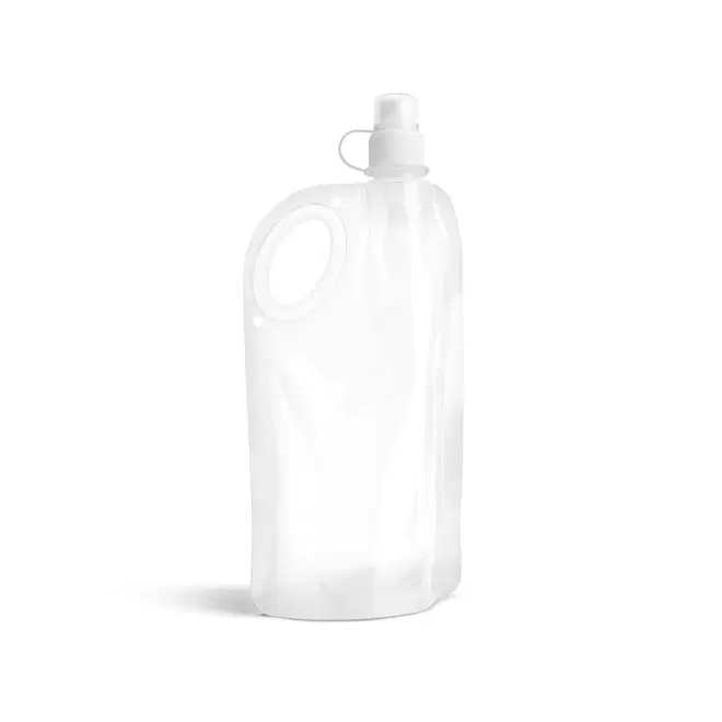 GOURDE DE SPORT PLIABLE 750ML PERSONNALISABLE 'FITTO' - blanc