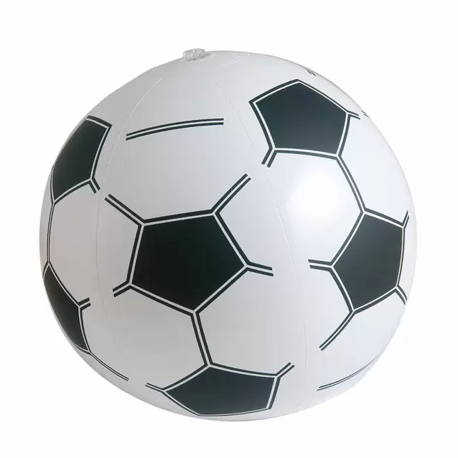 BALLON DE PLAGE PERSONNALISABLE 'FOOT' - blanc