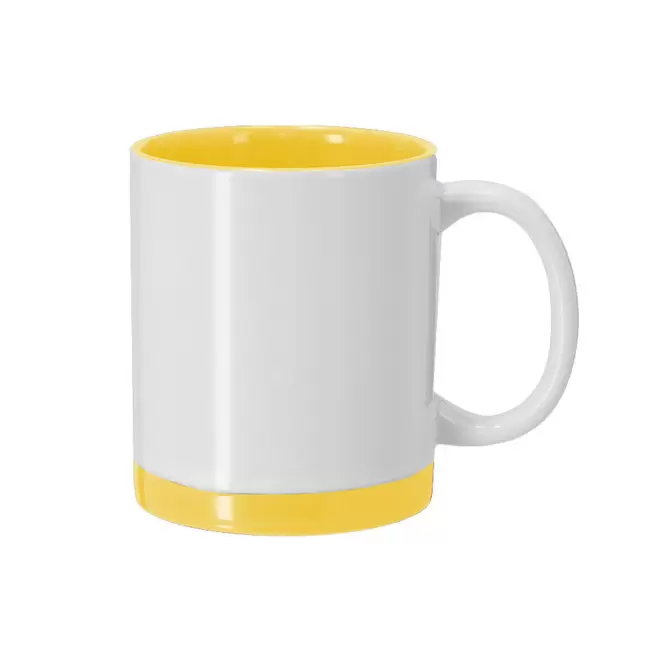 MUG CERAMIQUE 350ML PERSONNALISABLE 'CLAUDIO' - jaune