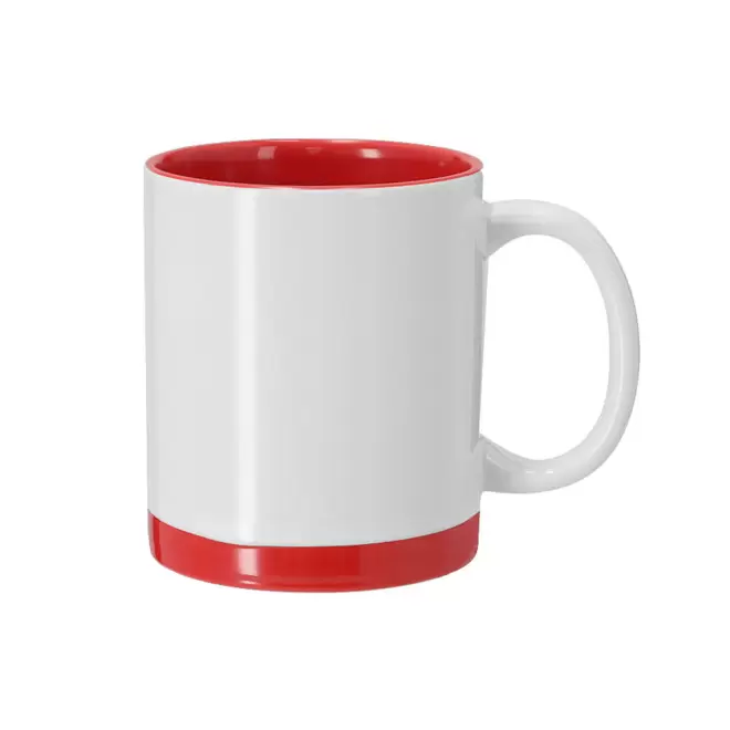 MUG CERAMIQUE 350ML PERSONNALISABLE 'CLAUDIO' - rouge