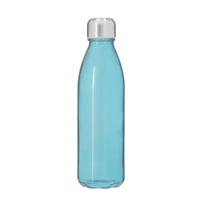 BOUTEILLE EN VERRE RECYCLE 650ML PERSONNALISABLE 'MANYL' - bleu