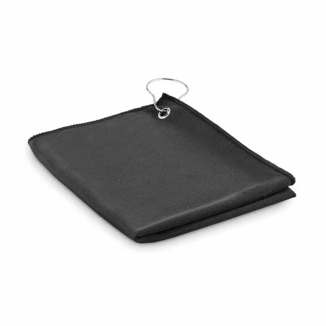 SERVIETTE GOLF PERSONNALISABLE 'GOLOFA MICROFIBRE' - noir