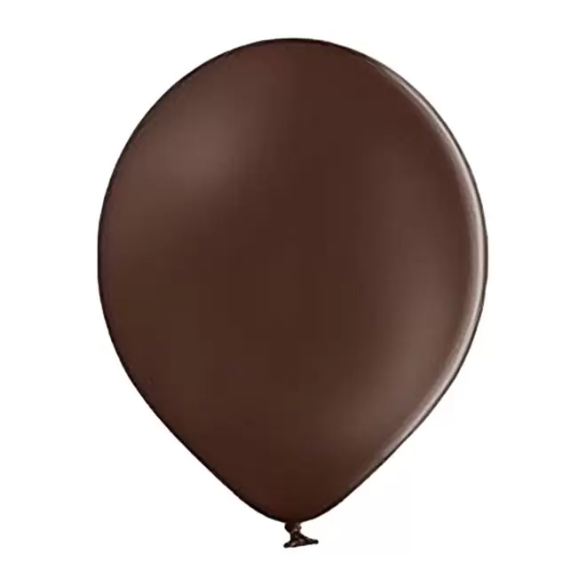 BALLON DE BAUDRUCHE PERSONNALISE ø30 CM 'LUFT QUADRI' - marron foncé