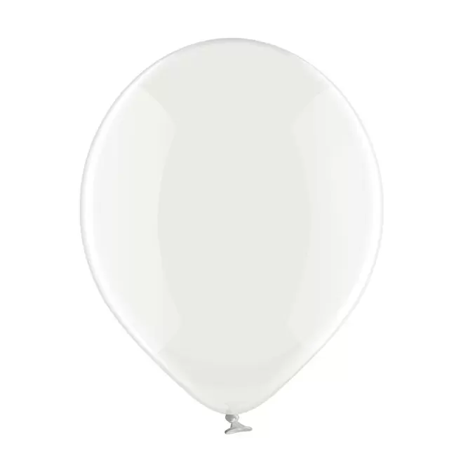 BALLON TRANSPARENT PERSONNALISE ø27 CM 'LUFT QUADRI' - blanc transparent