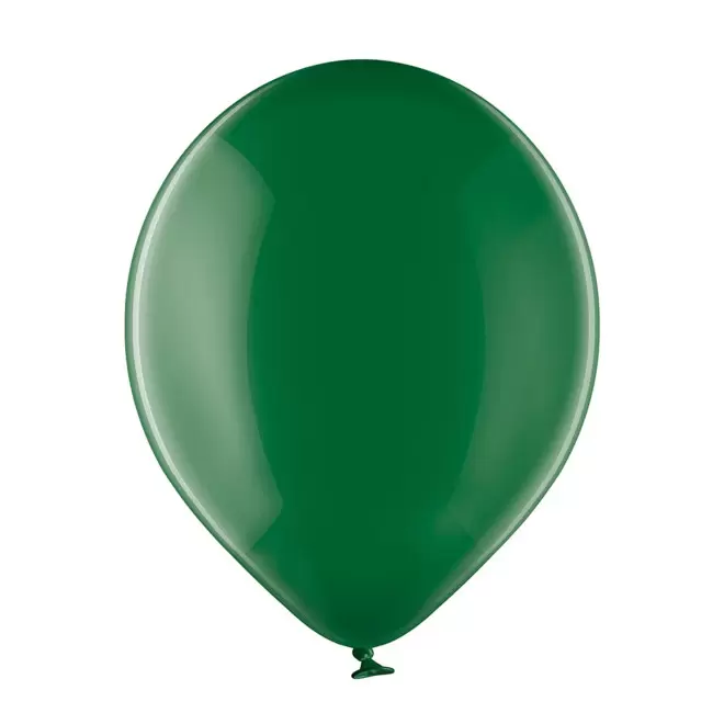 BALLON TRANSPARENT PERSONNALISE ø27 CM 'LUFT QUADRI' - vert transparent