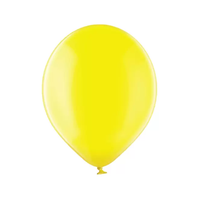 BALLON TRANSPARENT PERSONNALISE ø30 CM 'LUFT QUADRI' - jaune transparent