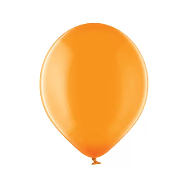 BALLON TRANSPARENT PERSONNALISE ø30 CM 'LUFT QUADRI' - orange transparent