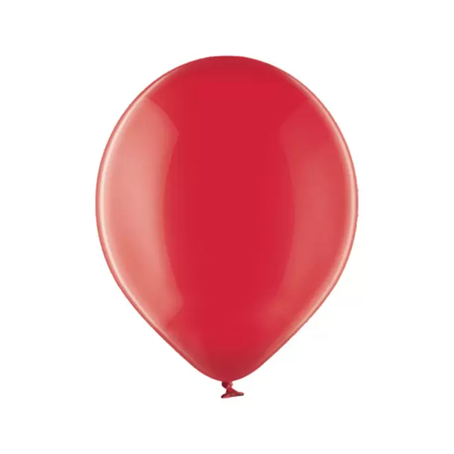 BALLON TRANSPARENT PERSONNALISE ø30 CM 'LUFT QUADRI' - rouge transparent
