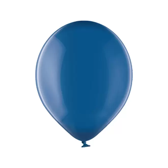 BALLON TRANSPARENT PERSONNALISE ø30 CM 'LUFT QUADRI' - bleu transparent
